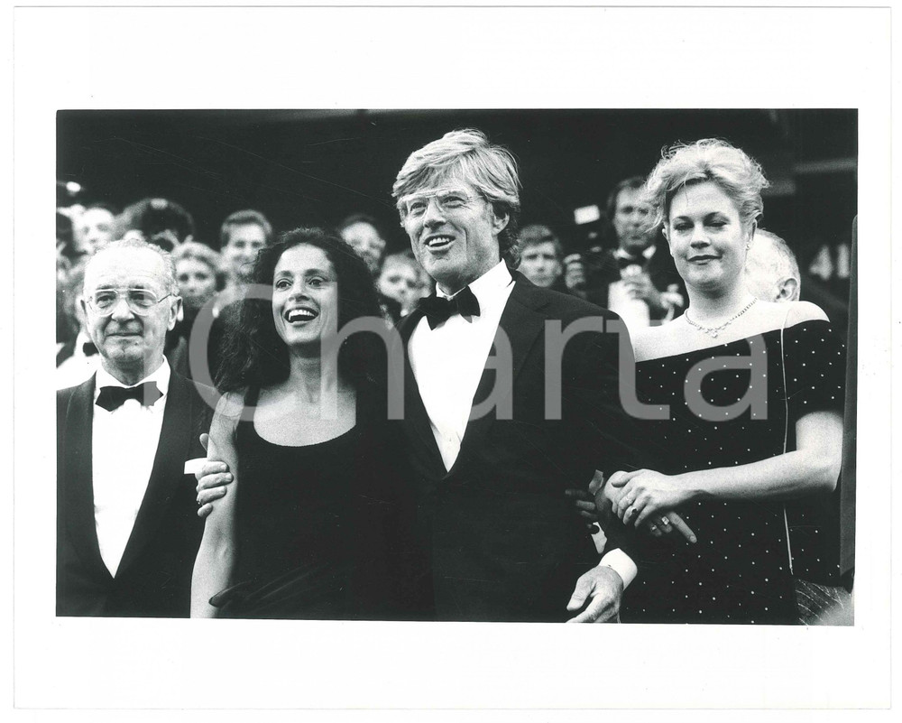 Fotografia d epoca originale 1988 CANNES Robert REDFORD Melanie GRIFFITH Sonia BRAGA Foto 25x20 cm 1