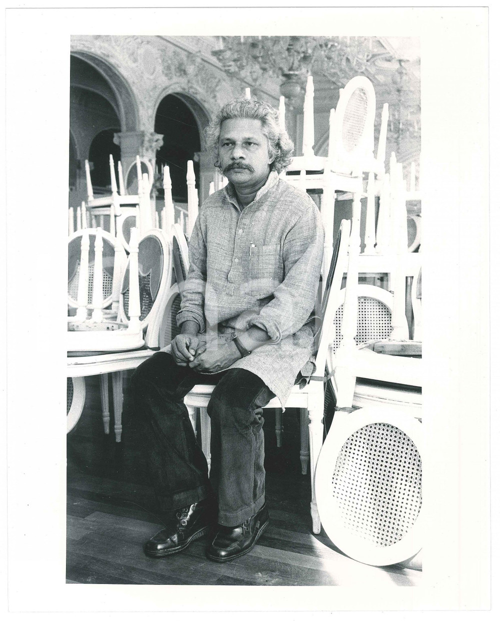 Fotografia d epoca originale 1990 VENEZIA  MOSTRA DEL CINEMA Adoor GOPALAKRISHNAN Regista  Foto 25x20 1 1