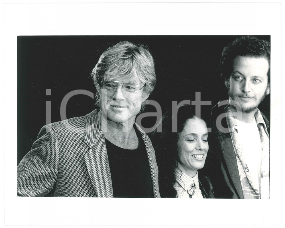 Fotografia d epoca originale 1988 CANNES Robert REDFORD Sonia BRAGA Daniel STERN Foto 25x20 cm 2 1