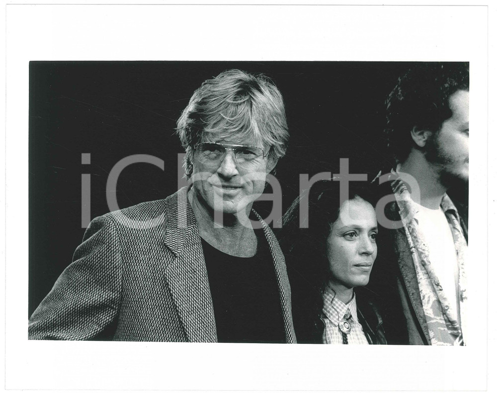 Fotografia d epoca originale 1988 CANNES Robert REDFORD Sonia BRAGA Daniel STERN Foto 25x20 cm 1
