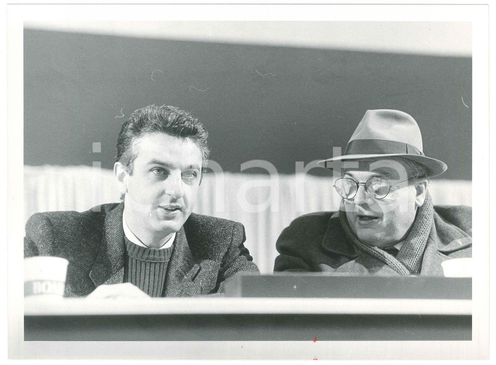 Fotografia d epoca originale 1985 ca PSI  PARTITO SOCIALISTA Ugo FINETTI Antonio NATALI Foto 24x18 cm 1