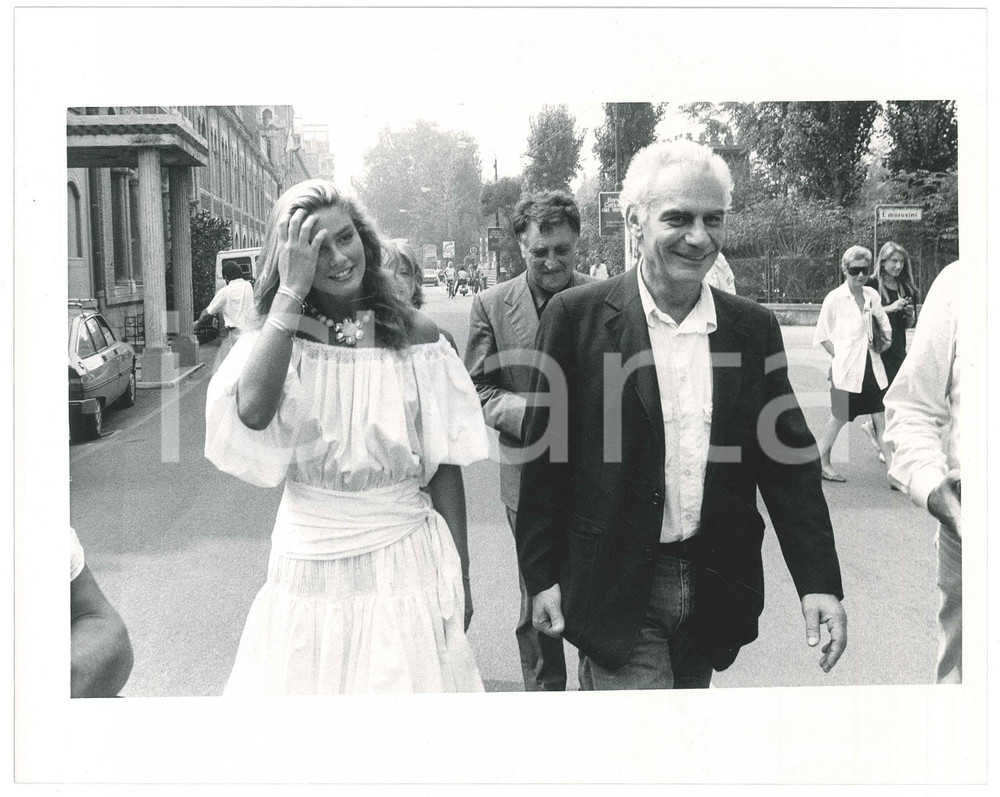 Fotografia d epoca originale 1987 VENEZIA Mostra del CINEMA  Giada FAGGIOLI Gian Maria VOLONTE  Foto 1