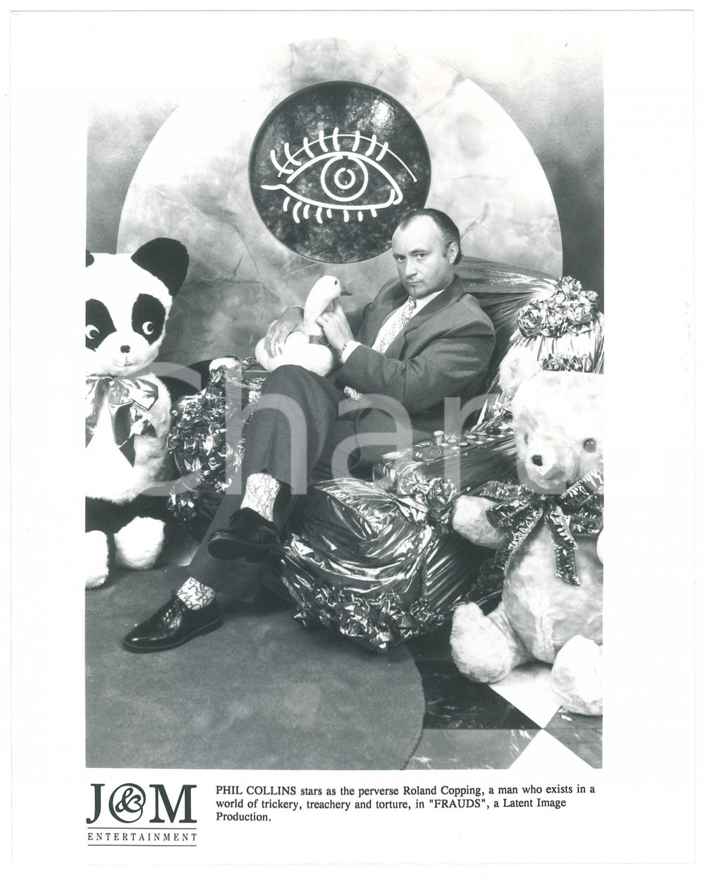 Materiale cinematografico d’epoca 1993 CINEMA  FRAUDS Phil COLLINS Photo 25x20 cm 1