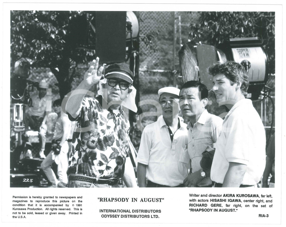 Materiale cinematografico d’epoca 1991 RHAPSODY IN AUGUST Akira KUROSAWA Richard GERE Hisashi IGAWA Photo 1