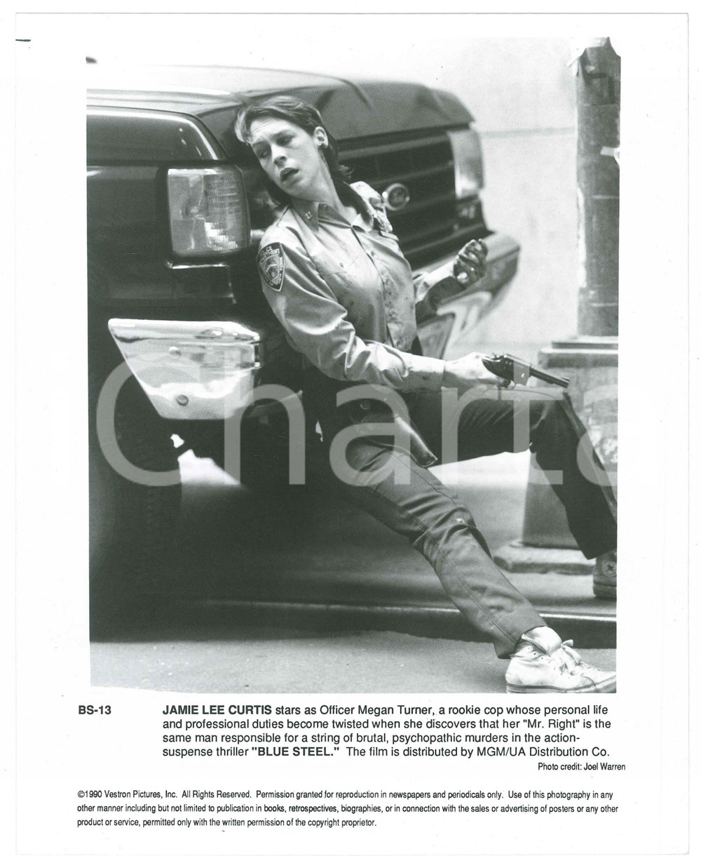 Materiale cinematografico d’epoca 1989 CINEMA Blue steel Jamie Lee CURTIS Ritratto dell attrice  Foto 20x25 1 1