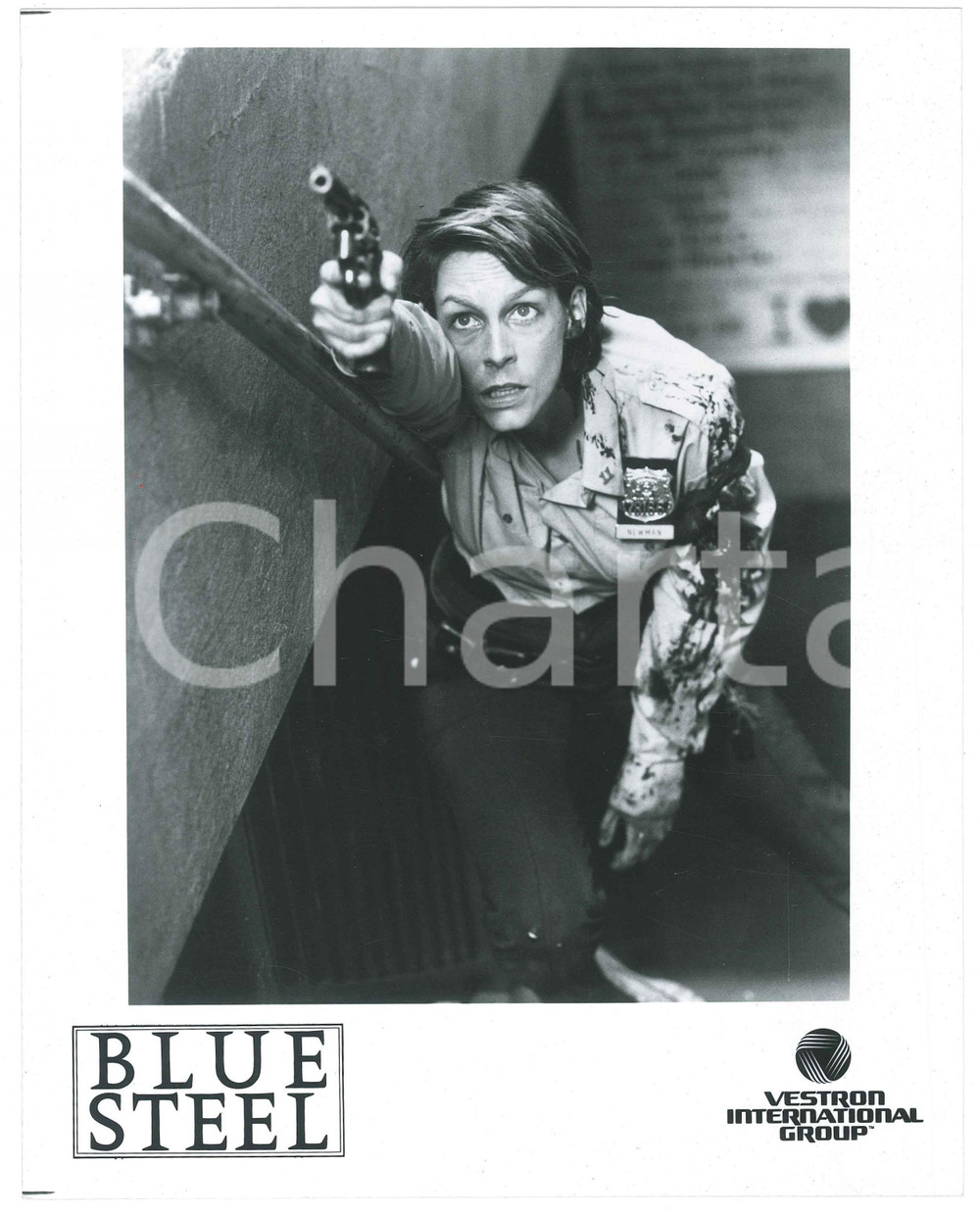 Materiale cinematografico d’epoca 1989 CINEMA Blue steel Jamie Lee CURTIS Ritratto dell attrice  Foto 20x25 1