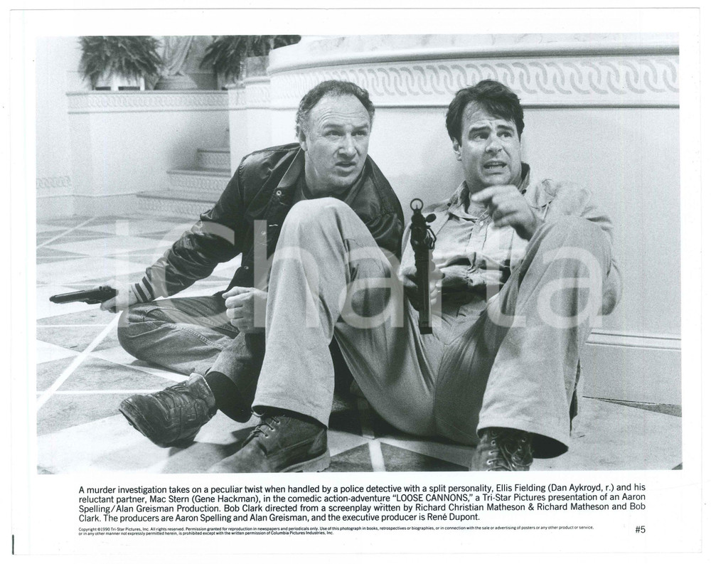 Materiale cinematografico d’epoca 1990 CINEMA Loose Cannons Gene HACKMAN Dan AYKROYD  Foto  25x20 cm 1