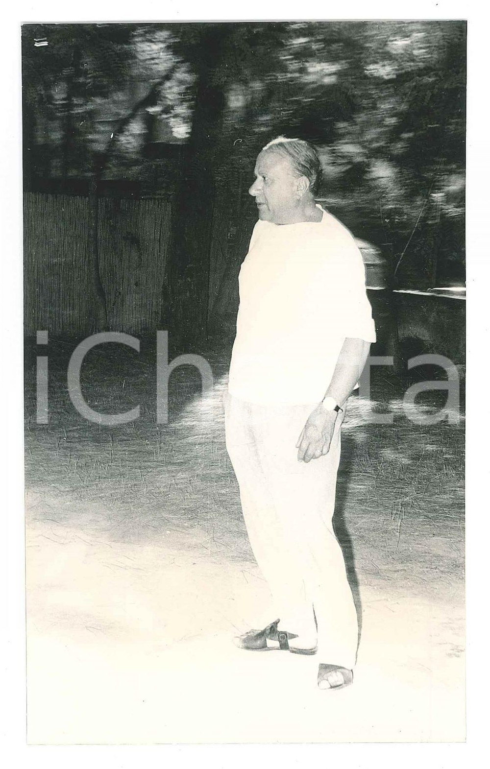 Fotografia d epoca originale 1970 ca s. l. Scultore Francesco MESSINA  Ritratto Foto 9x15 cm 1