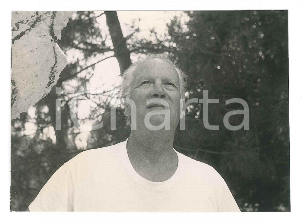 Fotografia d epoca originale 1970 ca FORTE DEI MARMI Artista Marino MARINI  Ritratto  Foto 11x8 cm 1