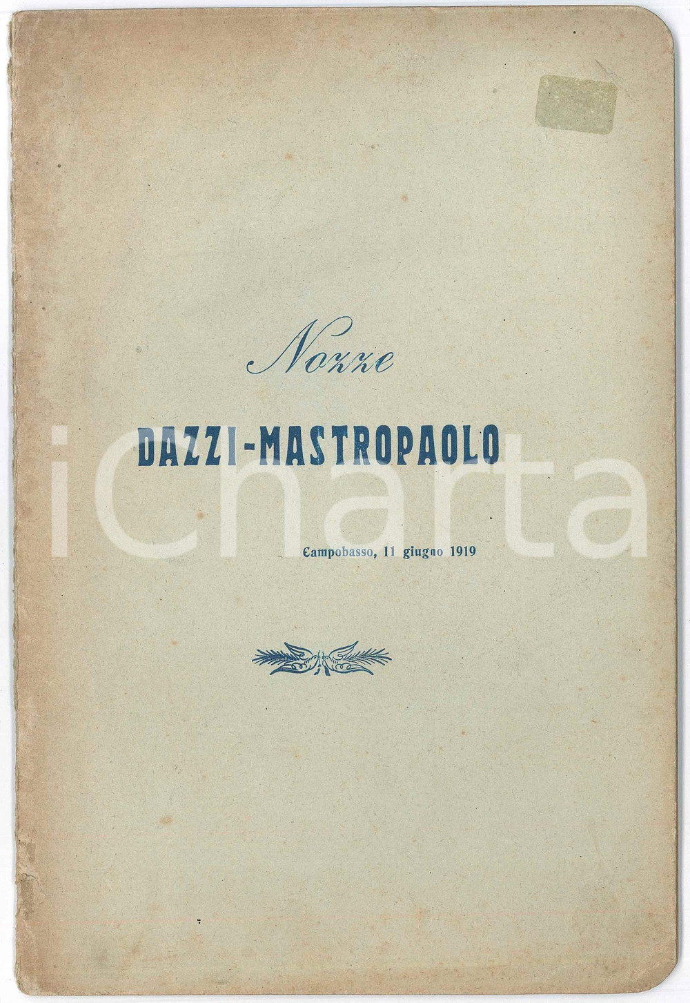 Libro, pubblicazione d epoca 1919 Cesare CIMEGOTTO  Alberto Cavalletto in memoria della madre di Tito Speri 1