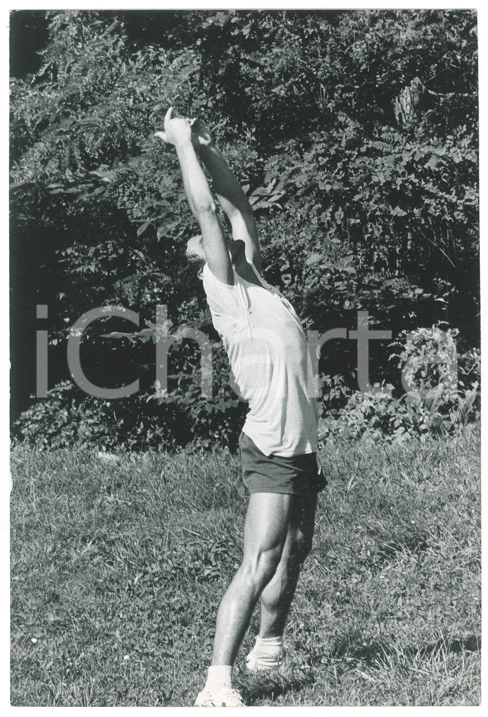 Fotografia d epoca originale 1970 ca CAGLIARI Calcio NENÃˆ Claudio Olinto DE CARVALHO si allena Foto 20x30 3 1