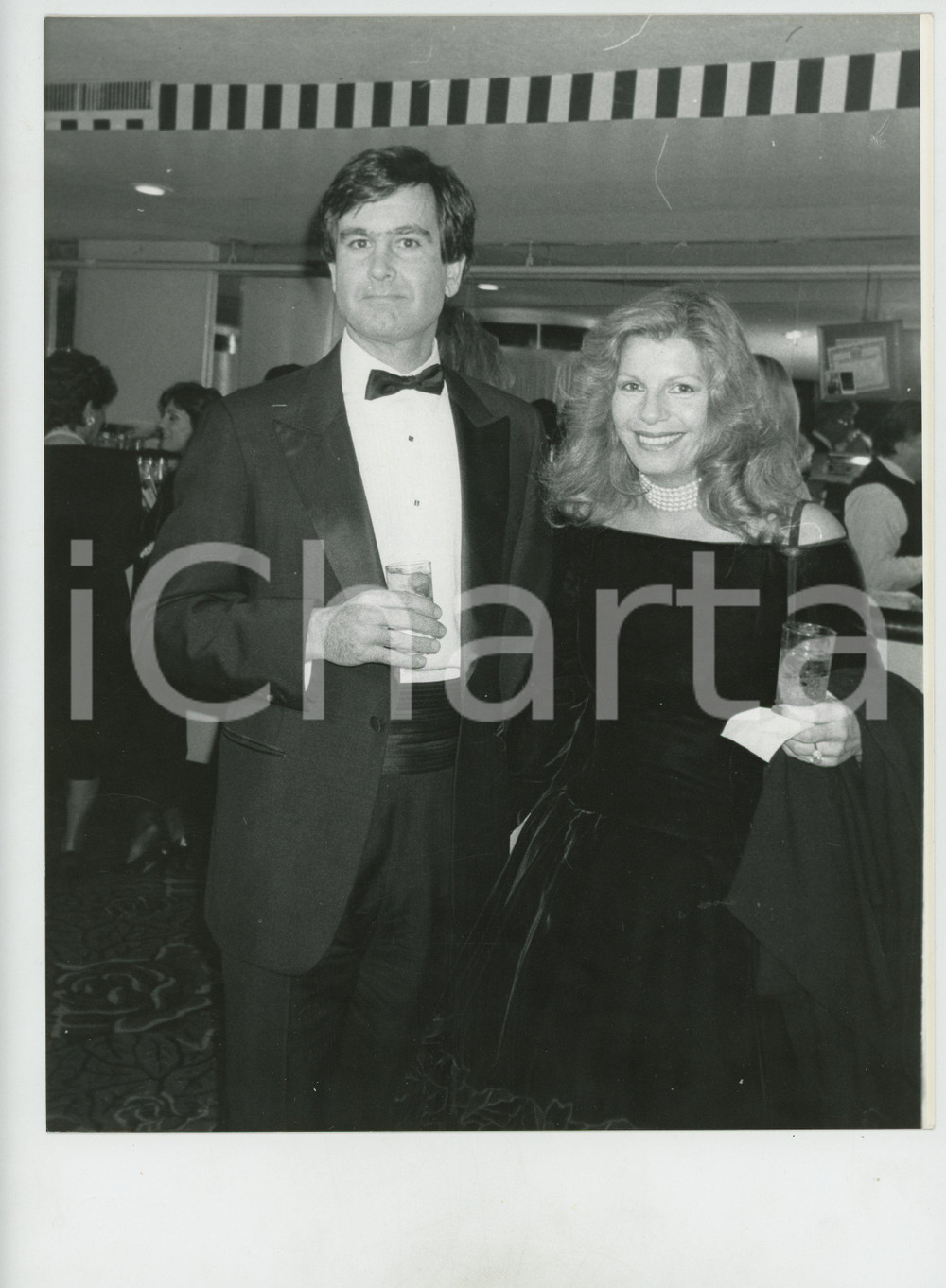 Fotografia d epoca originale 1988 NEW YORK  Yasmin AGA KHAN Christopher Michael JEFFRIES  Foto 20x25 cm 2 1