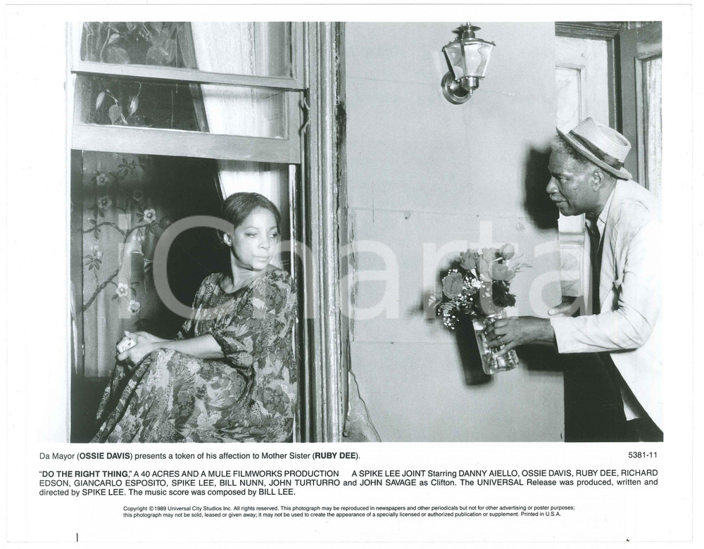 1989 DO THE RIGHT THING Ossie DAVIS Ruby DEE - Foto 25x20 cm (3)