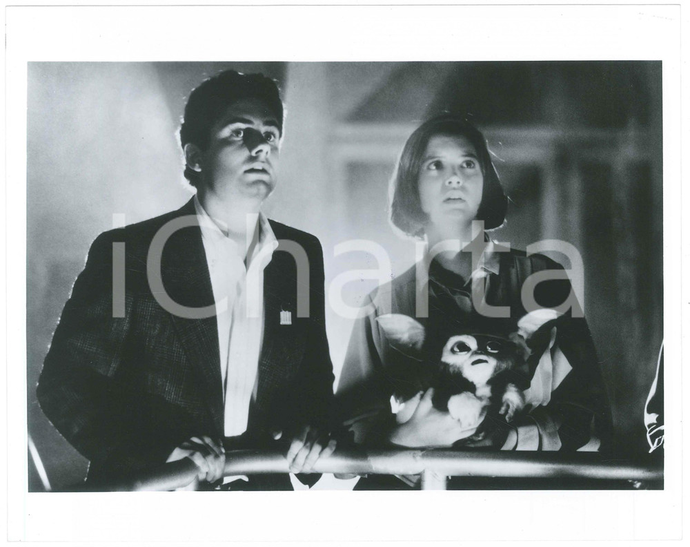 Materiale cinematografico d’epoca 1984 CINEMA  GREMLINS Zach GALLIGAN Phoebe CATES  GIZMO Foto 25x20 cm 1