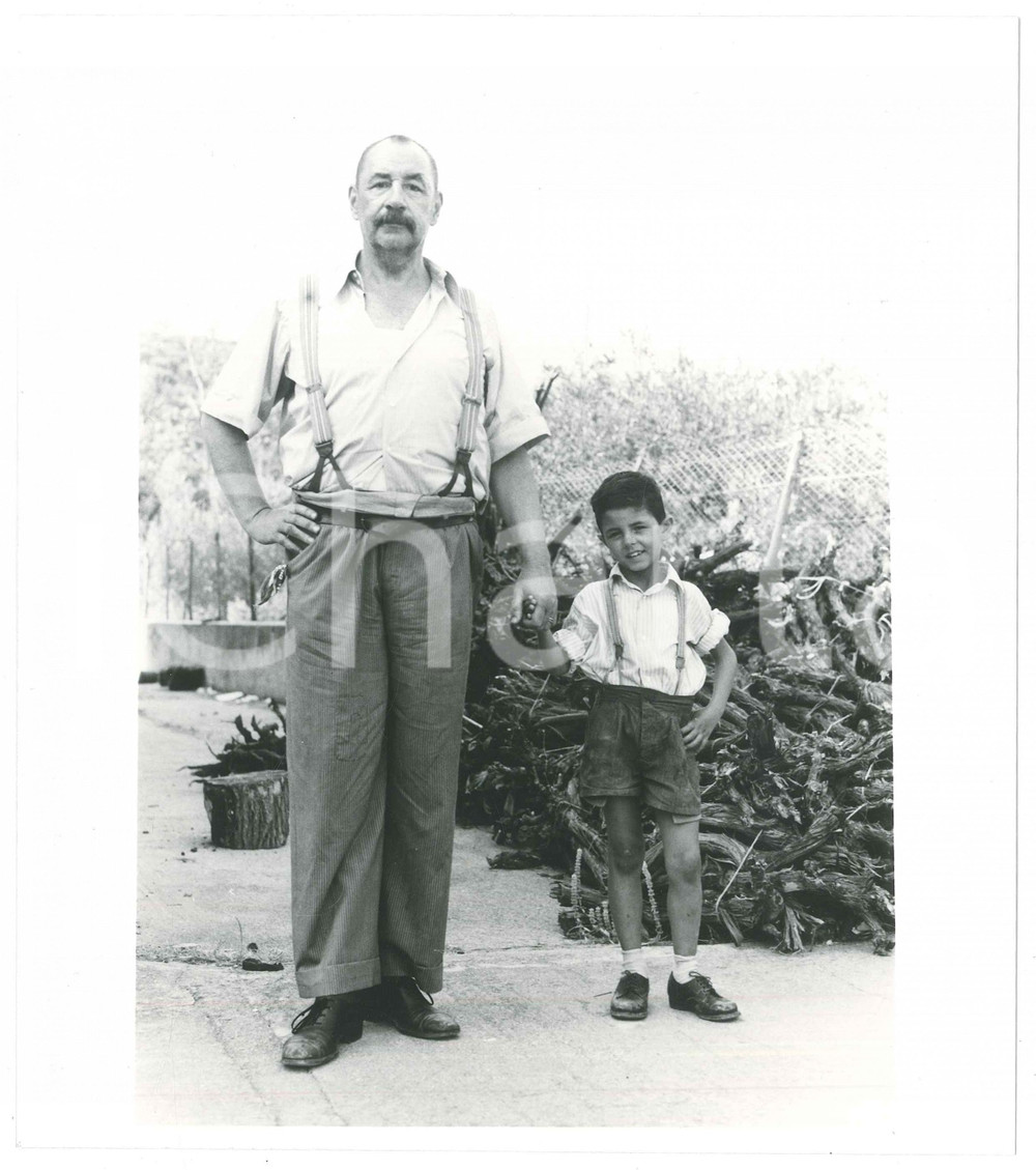 Materiale cinematografico d’epoca 1988 NUOVO CINEMA PARADISO Philippe NOIRET Salvatore CASCIO sul set  Foto 1