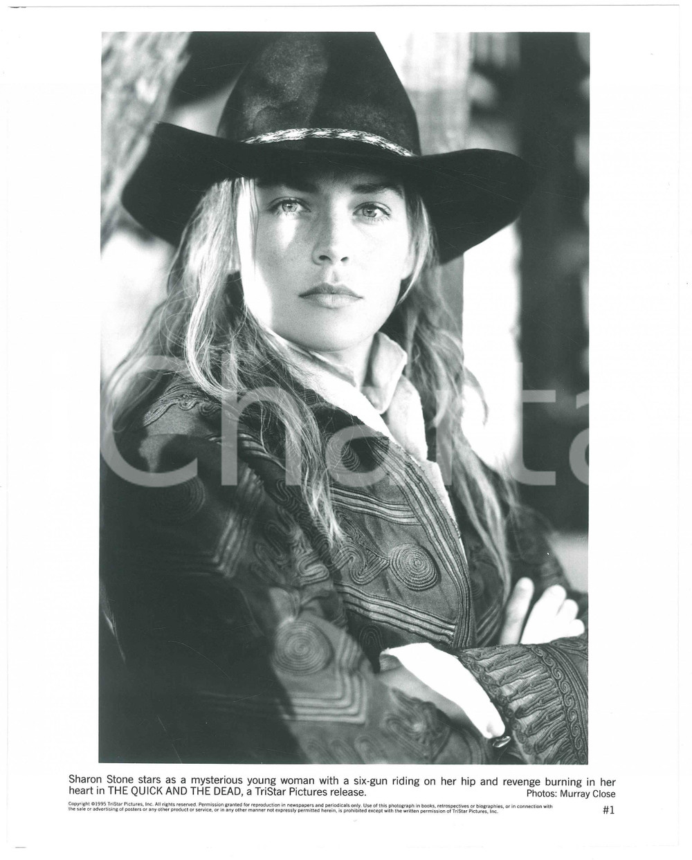 Materiale cinematografico d’epoca 1995 THE QUICK AND THE DEAD Sharon STONE  Foto 20x25 cm 2 1