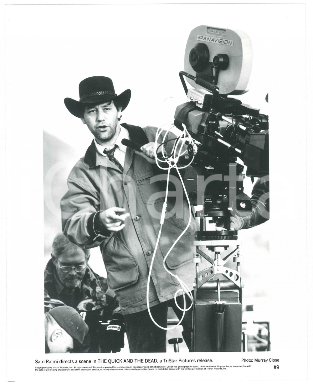 Materiale cinematografico d’epoca 1995 THE QUICK AND THE DEAD Sam RAIMI backstage  Foto 20x25 cm 2 1