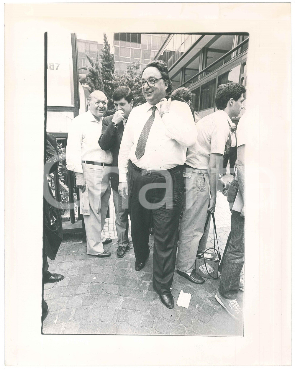 Fotografia d epoca originale 1985 ca ITALIA  POLITICA  PSI  Gianni DE MICHELIS Foto 24x30 cm 1