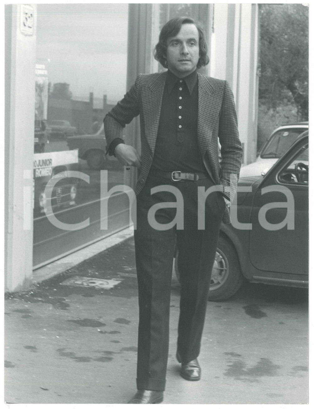 Fotografia d epoca originale 1971 FORMULA 1  Nanni GALLI Ritratto del pilota  Foto 18x24 cm 1 1