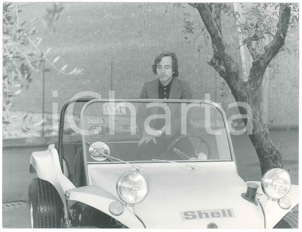 Fotografia d epoca originale 1971 FORMULA 1  Nanni GALLI Ritratto del pilota  Foto 24x18 cm 2 1