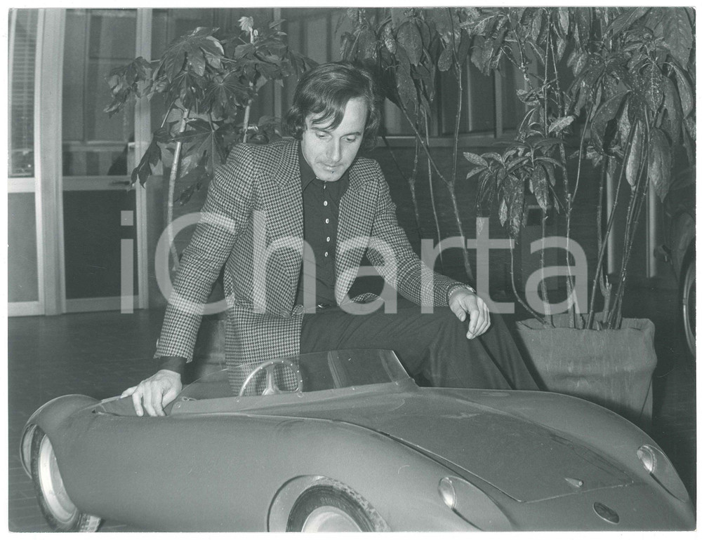 Fotografia d epoca originale 1971 FORMULA 1  Nanni GALLI Ritratto del pilota  Foto 24x18 cm 3 1