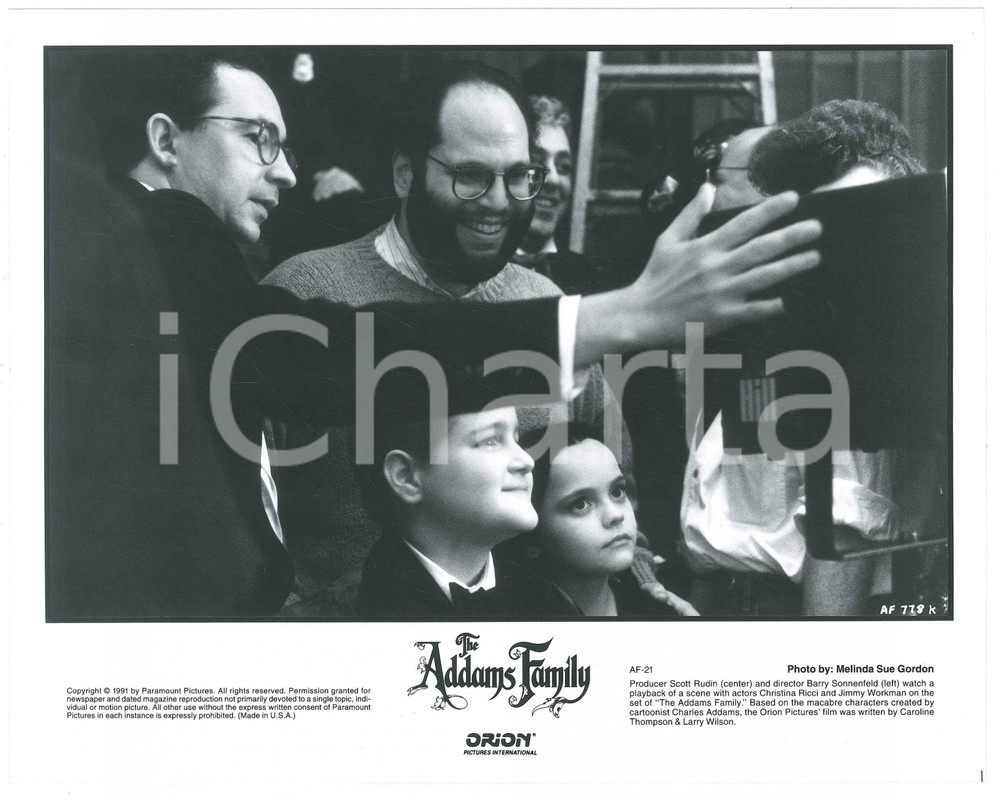 Materiale cinematografico d’epoca 1991 ADDAMS FAMILY Scott RUDIN Barry SONNENFELD Christina RICCI Foto 25x20 cm 1