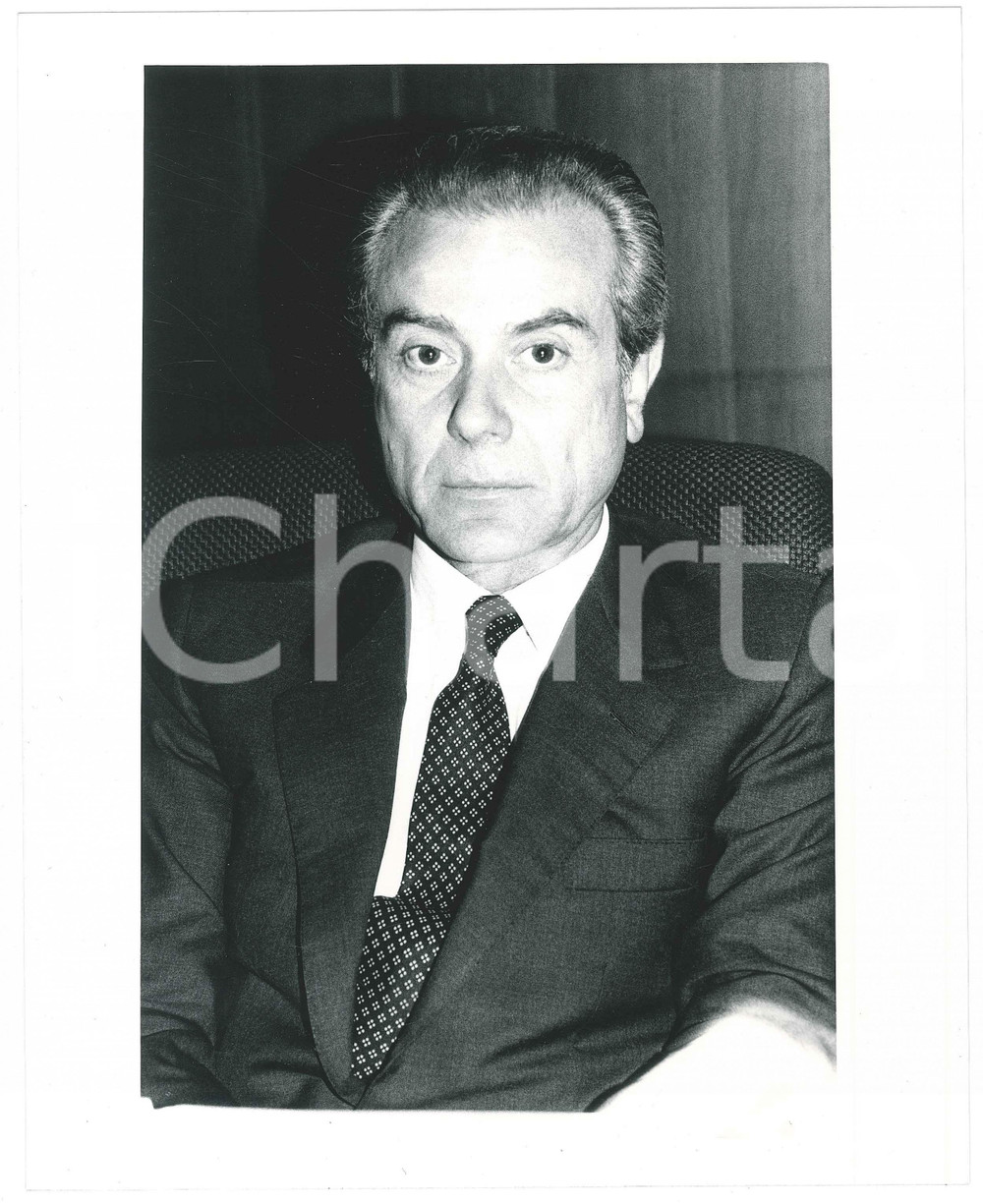 Fotografia d epoca originale 1990 ca FININVEST Vicepresidente Gianni LETTA  Ritratto  Foto 20x25 cm 3 1