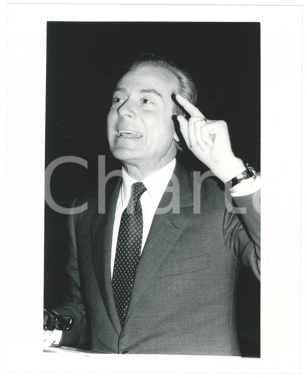 1990 ca FININVEST Vicepresidente Gianni LETTA - Ritratto - Foto 20x25 cm (1)
