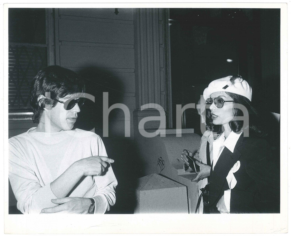 Fotografia d epoca originale 1975 ca MUSICA Mick JAGGER Bianca PÃ‰REZMORA MACIAS Foto 25x20 cm 1