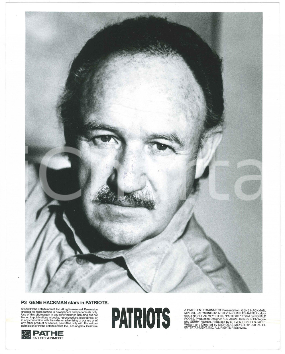 Materiale cinematografico d’epoca 1991 COMPANY BUSINESS  PATRIOTS Gene HACKMAN  Foto 20x25 cm 1