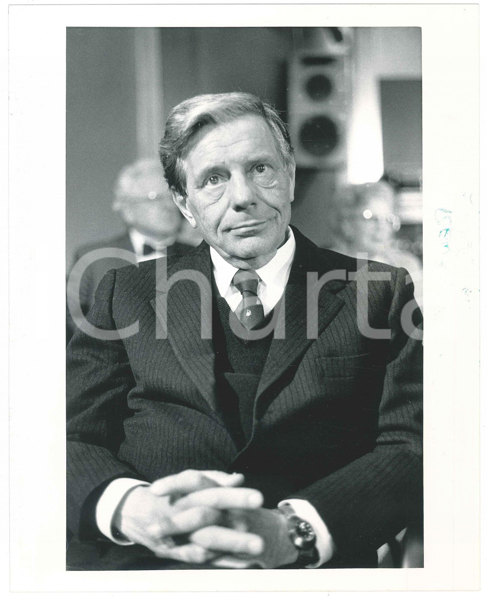 Fotografia d epoca originale 1985 ca ITALIA  TEATRO Renzo PALMER Ritratto dell attore  Foto 25x20 cm 1 1