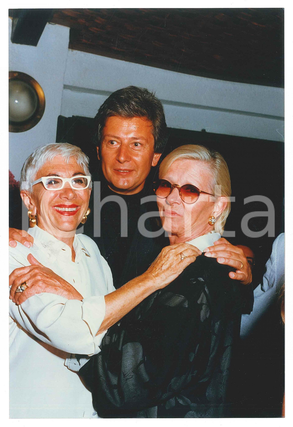 Fotografia d epoca originale 1996 ITALIA  SPETTACOLO Lina WERTMULLER Delia SCALA Foto 15x22 cm 1