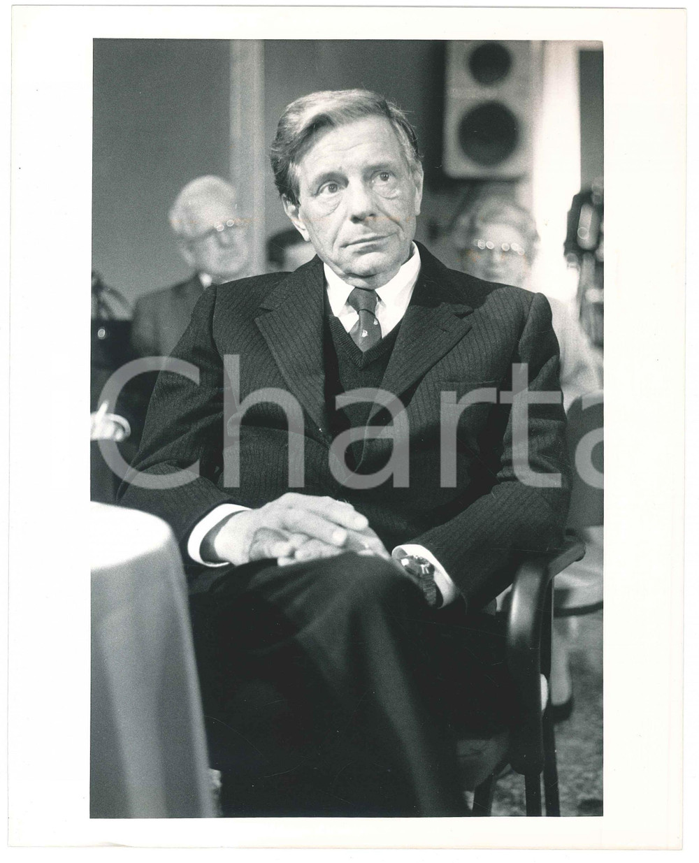 Fotografia d epoca originale 1985 ca ITALIA  TEATRO Renzo PALMER Ritratto dell attore  Foto 25x20 cm 2 1