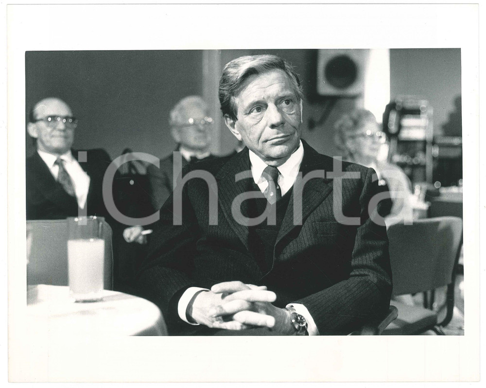 Fotografia d epoca originale 1985 ca ITALIA  TEATRO Renzo PALMER Ritratto dell attore  Foto 25x20 cm 3 1