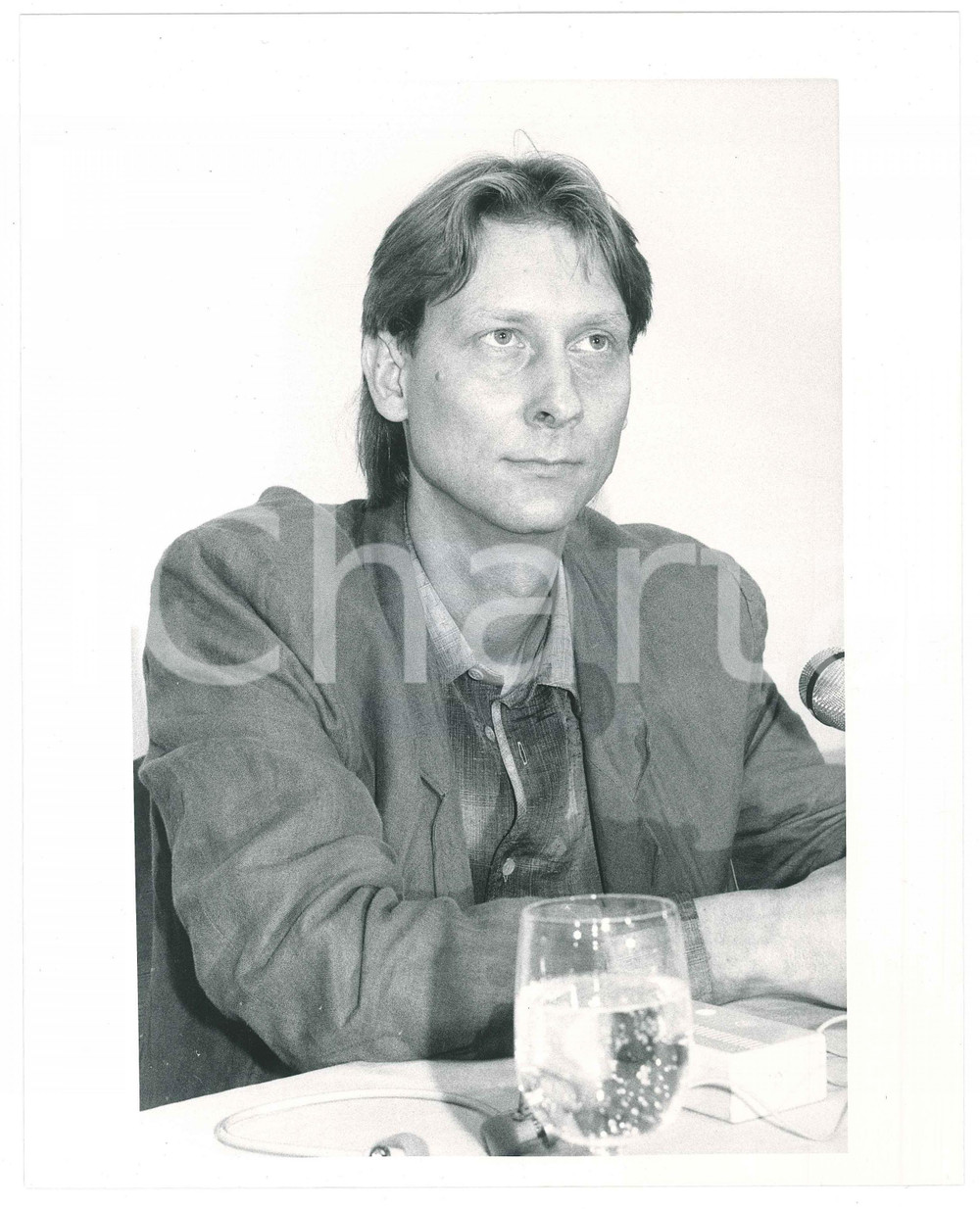 Fotografia d epoca originale 1987 VENEZIA  MOSTRA DEL CINEMA Uwe SCHRADER Ritratto  Foto 20x25 cm 1