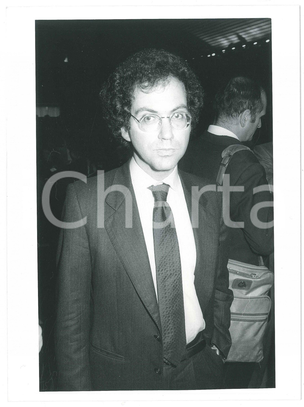 Fotografia d epoca originale 1986 MILANO Charles SABEL a un convegno  Foto 18x24 cm 1 1