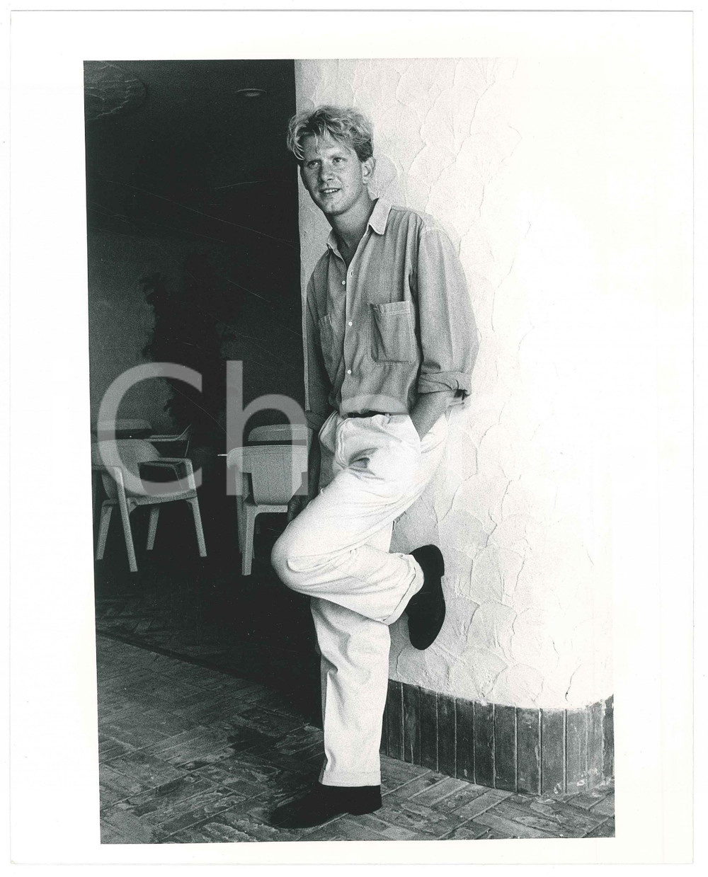 Fotografia d epoca originale 1985 ca CINEMA James WILBY Ritratto dell attore  Foto 20x25 cm 1 1