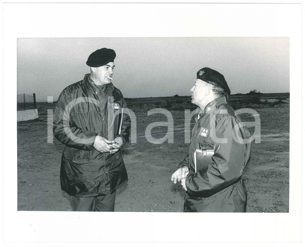 Fotografia d epoca originale 1985 ca ESERCITO ITALIANO Generale DI GENNARO Foto 25x20 cm 1