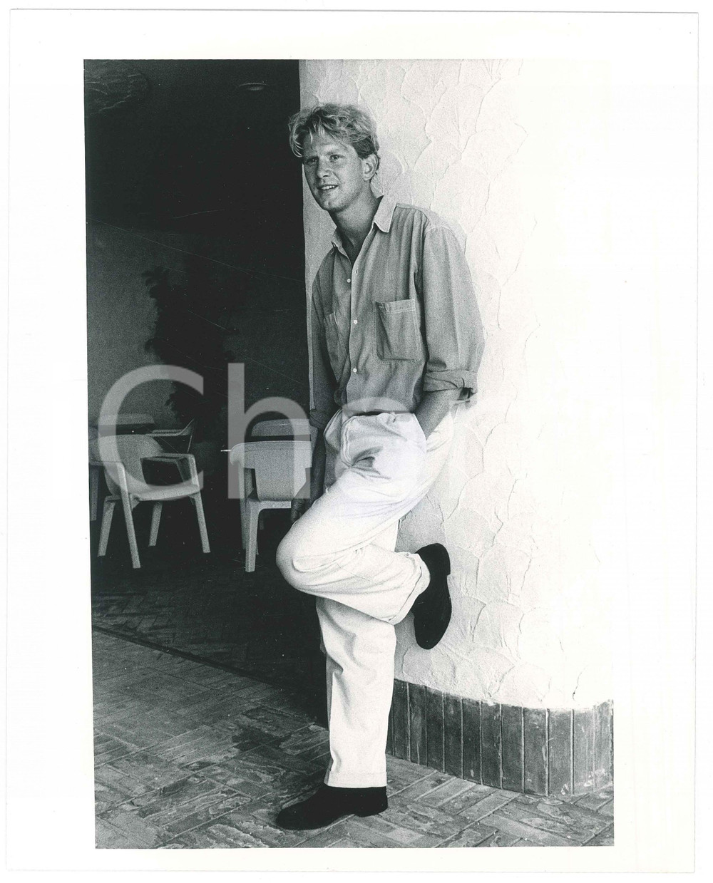 Fotografia d epoca originale 1985 ca CINEMA James WILBY Ritratto dell attore  Foto 20x25 cm 6 1