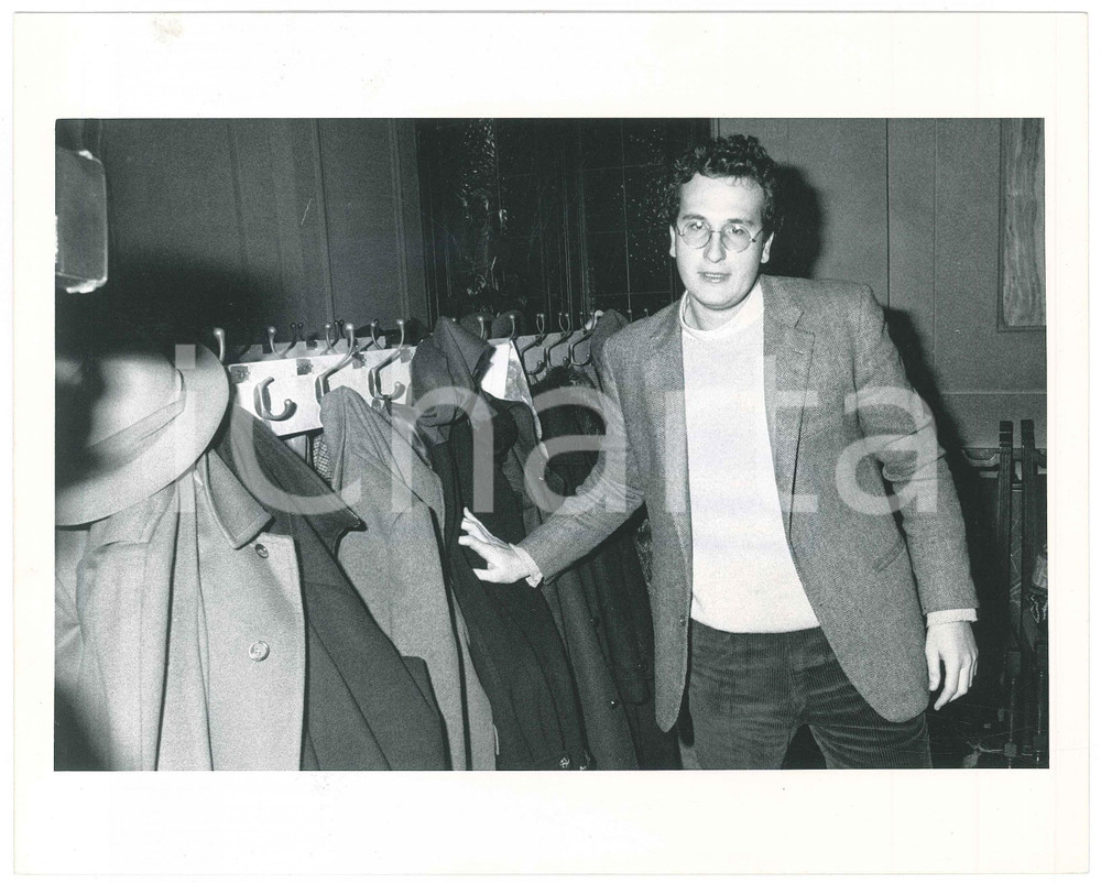 Fotografia d epoca originale 1985 ca ITALIA  POLITICA Bobo CRAXI Ritratto  Foto 25x20 cm 1