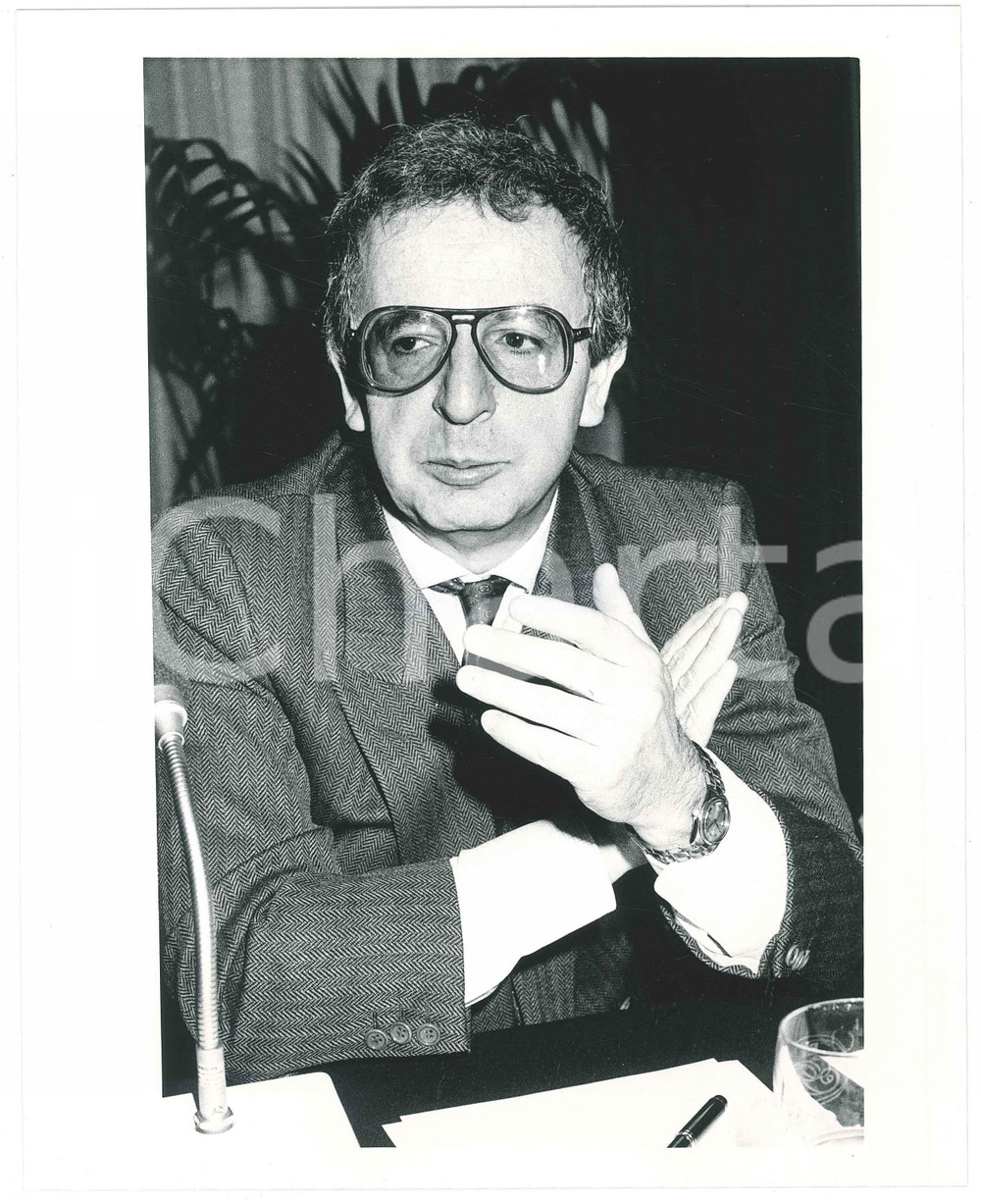 Fotografia d epoca originale 1985 ca DEMOCRAZIA CRISTIANA Marcello DI TONDO Ritratto  Foto 20x25 cm 2 1