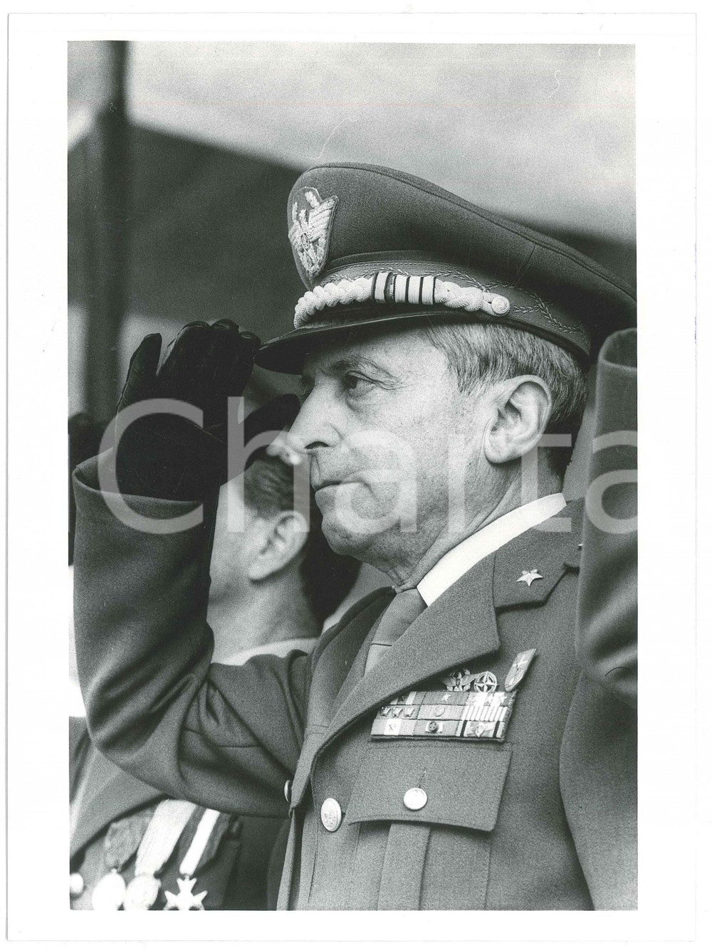 Fotografia d epoca originale 1990 ca ESERCITO ITALIANO Generale Luigi POLI Ritratto  Foto 18x24 cm 4 1