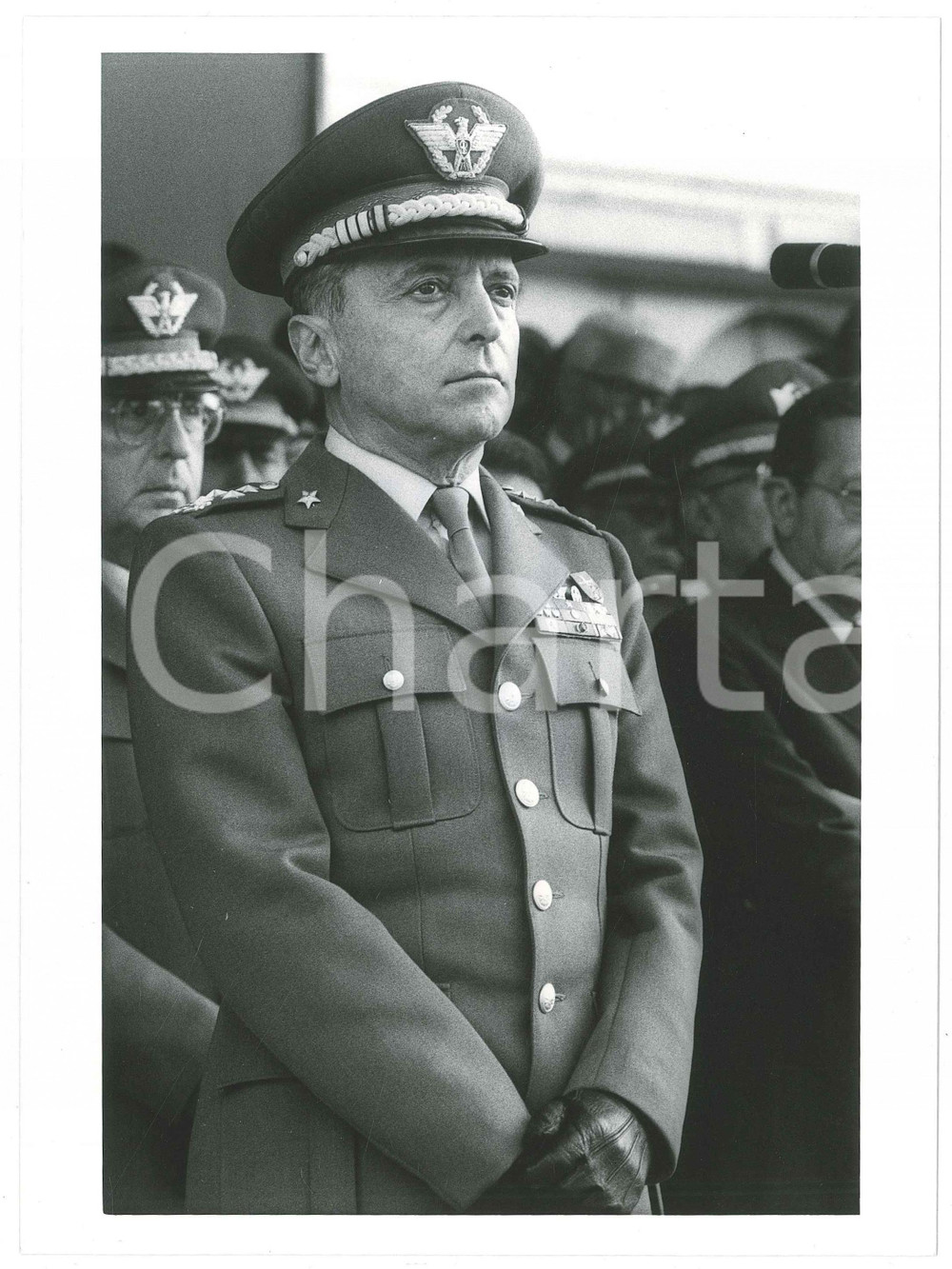 Fotografia d epoca originale 1990 ca ESERCITO ITALIANO Generale Luigi POLI Ritratto  Foto 18x24 cm 5 1