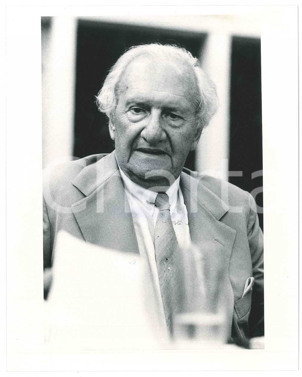 Fotografia d epoca originale 1985 ca ITALIA  COSTUME Mario TOBINO Ritratto dello scrittore  Foto 20x25 cm 1