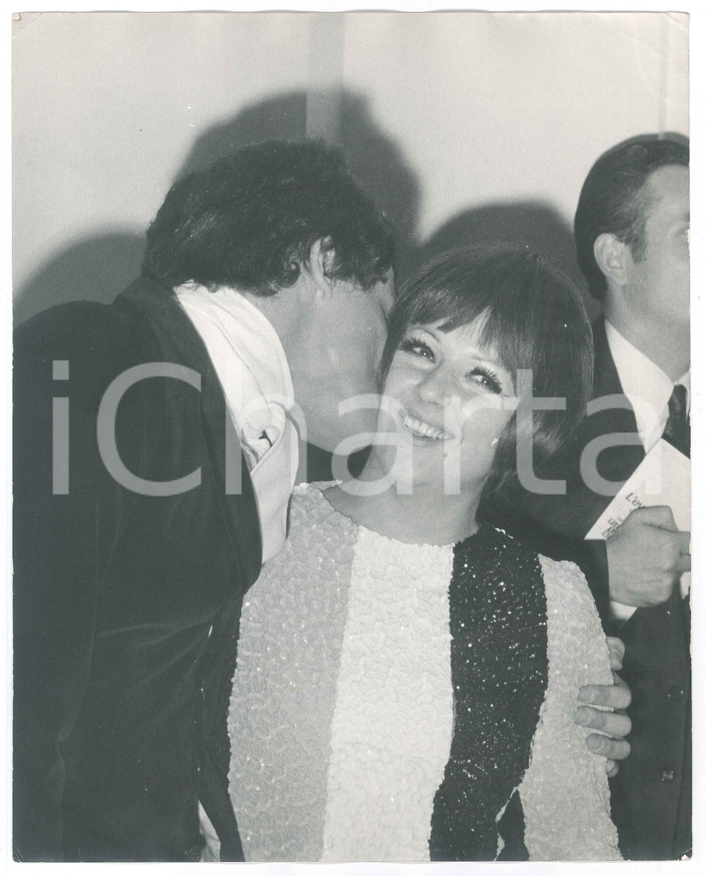 Fotografia d epoca originale 1969 FESTIVAL DI SANREMO Orietta BERTI con Massimo RANIERI Foto 24x30 cm 1
