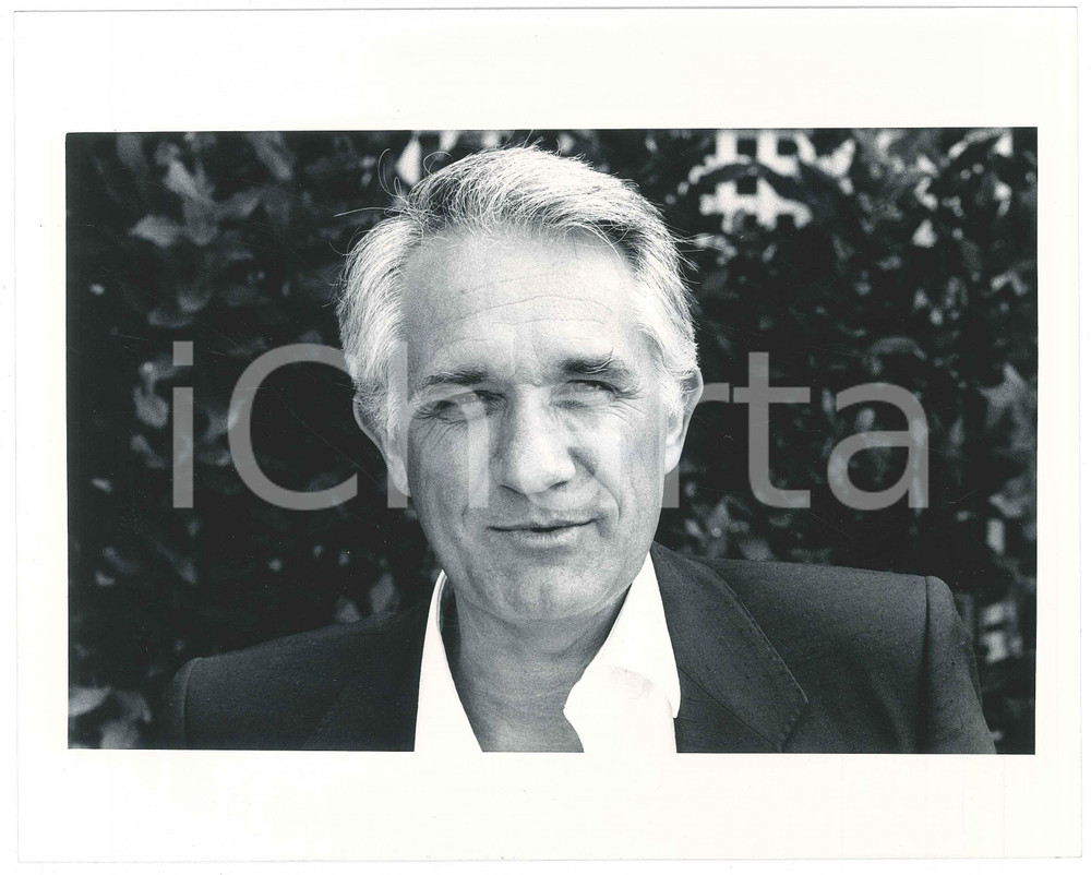 Fotografia d epoca originale 1985 ca COSTUME ITALIA Giornalista RAI Carlo FUSCAGNI  Ritratto Foto 25x20 2 1