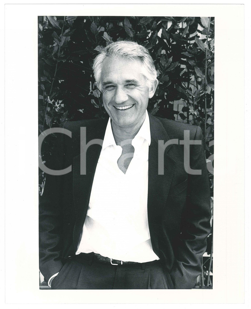 Fotografia d epoca originale 1985 ca COSTUME ITALIA Giornalista RAI Carlo FUSCAGNI  Ritratto Foto 20x25 3 1