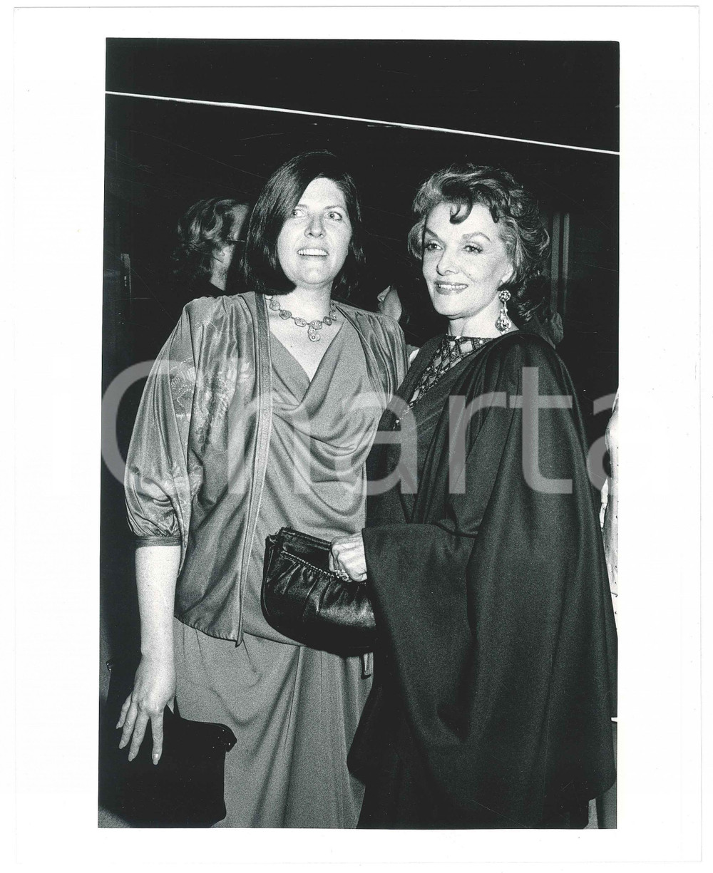 Fotografia d epoca originale 1987 FESTIVAL DI CANNES Jane RUSSELL con la figlia Tracy WATERFIELD  Foto 20x25 1