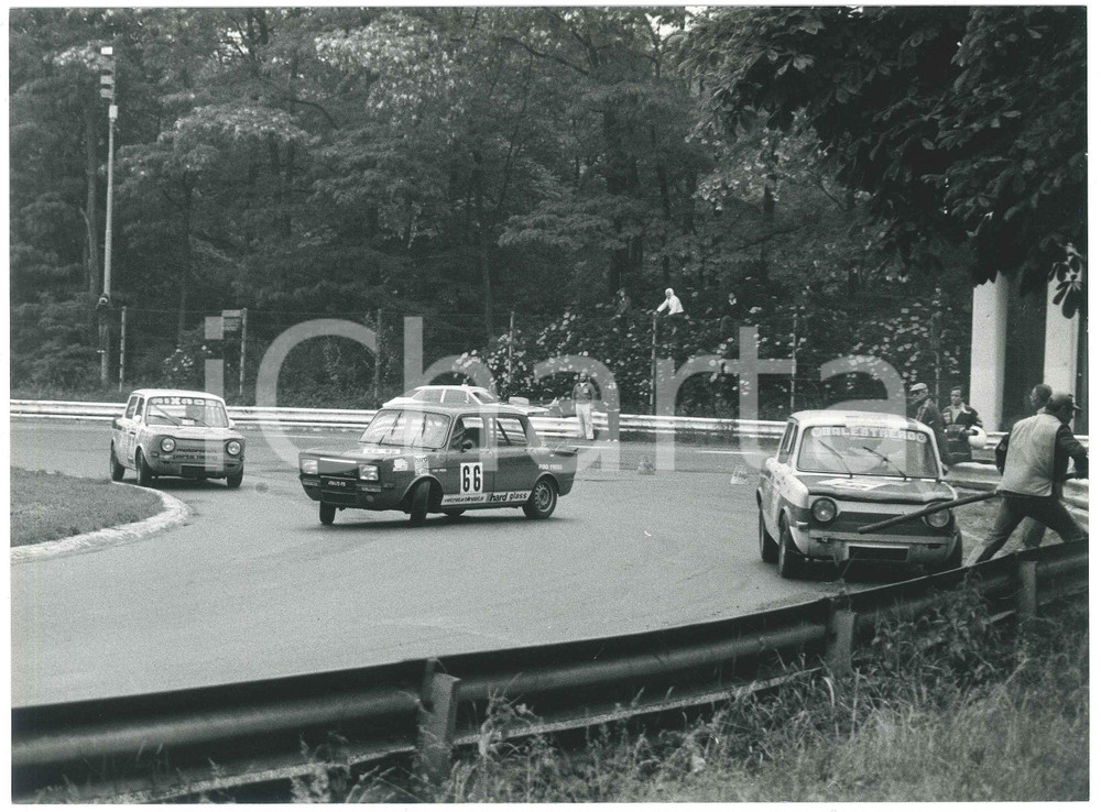 Fotografia d epoca originale 1980 ca MONZA RALLY SHOW Auto durante la gara 1  Fotografia 24x18 cm 1