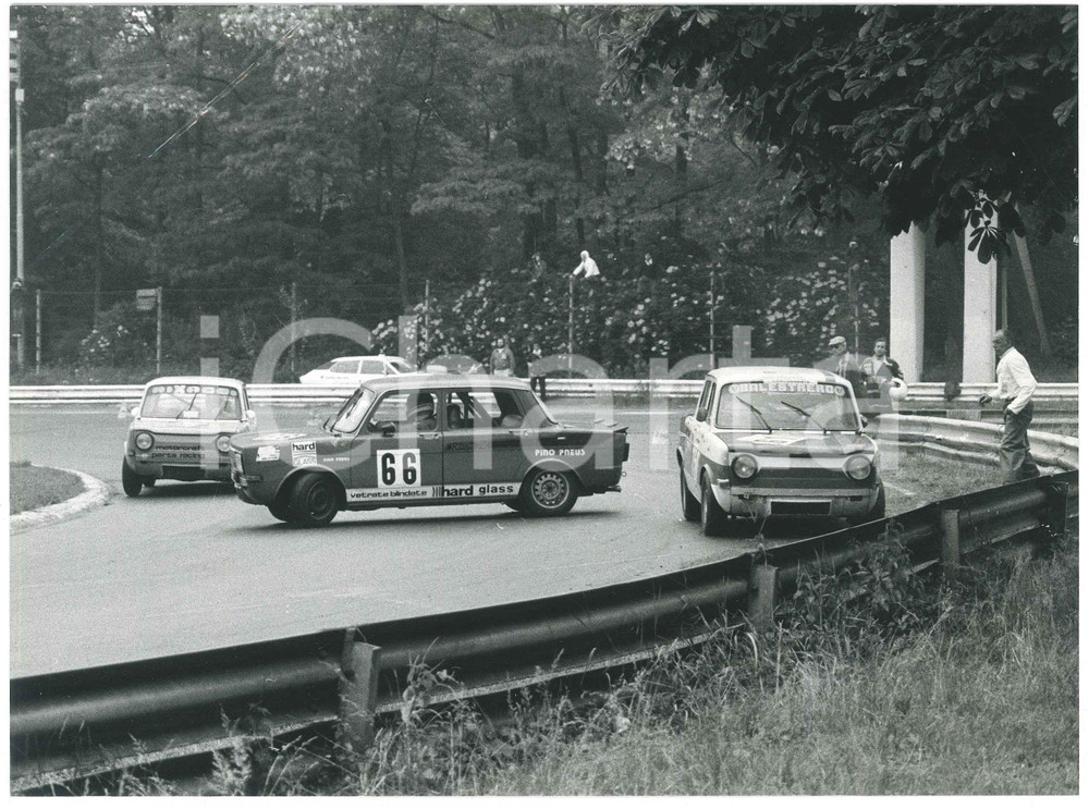 Fotografia d epoca originale 1980 ca MONZA RALLY SHOW Auto durante la gara  Fotografia 24x18 cm 1